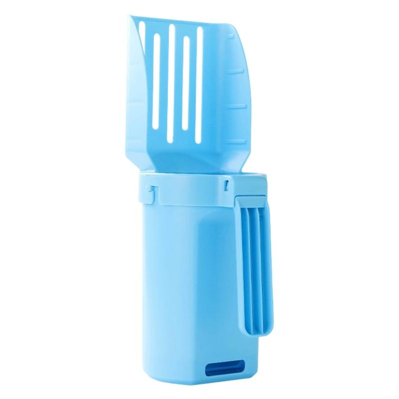 

MultiPurpose Cats Litter Scoops Built-in Dustbin Handle for Household Cage Cleaning Litter Cleaning Tool синій