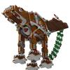 130 Stück Lebkuchen AT-AT Snowspeeder Addon Modell Sternenschlacht Bausteine DIY Bildung Montage Spielzeug für Kinder Weihnachtsgeschenk