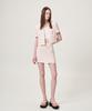 ETMON Summer Tweed Mini Skirt, Pink