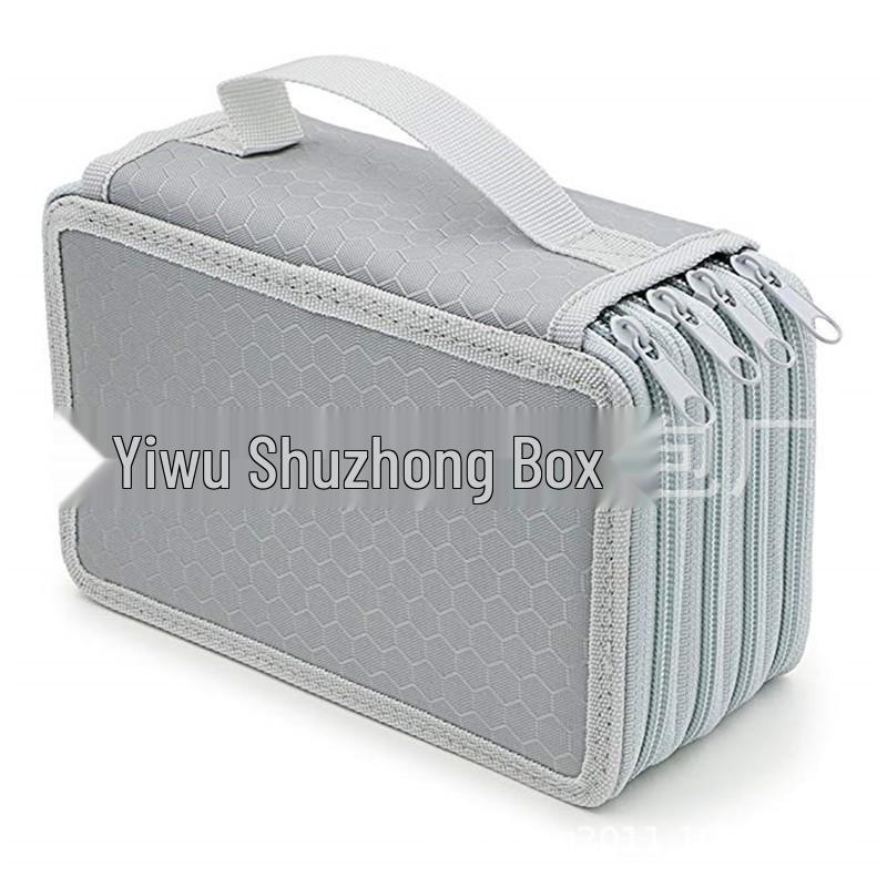 

Oxford Cloth 72-Color Pencil Case: Large Capacity Student Stationery for Art Supplies 72 Colors сірий колір