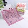 4pcs Lace-trimmed Towel Coral Fleece Soft Thickened Absorbent Family Couple Face Towel Face Towel