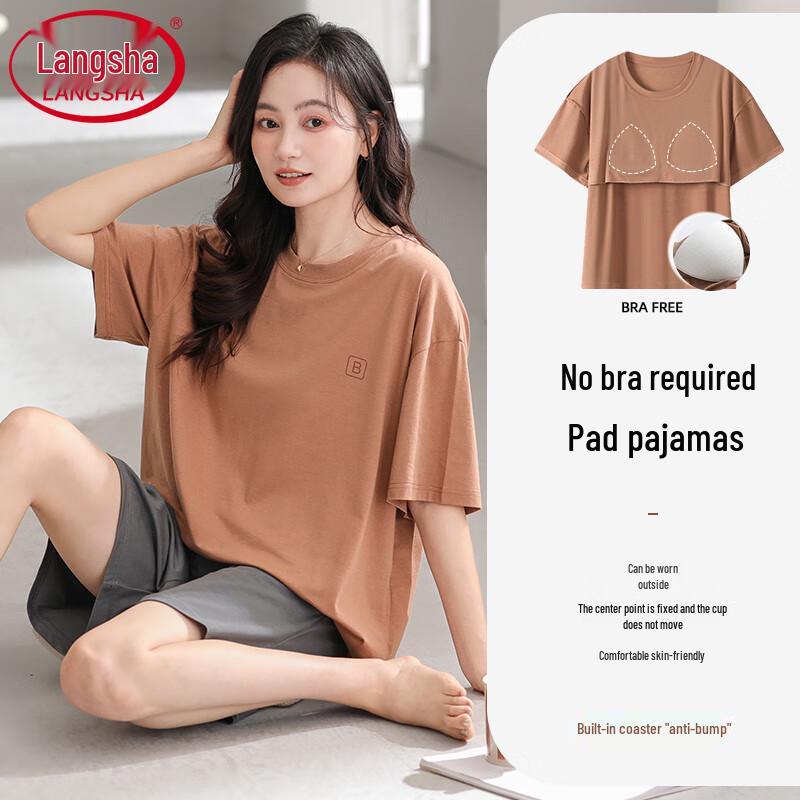 LANSEN Women s Modal Padded Pajama & Loungewear Set L