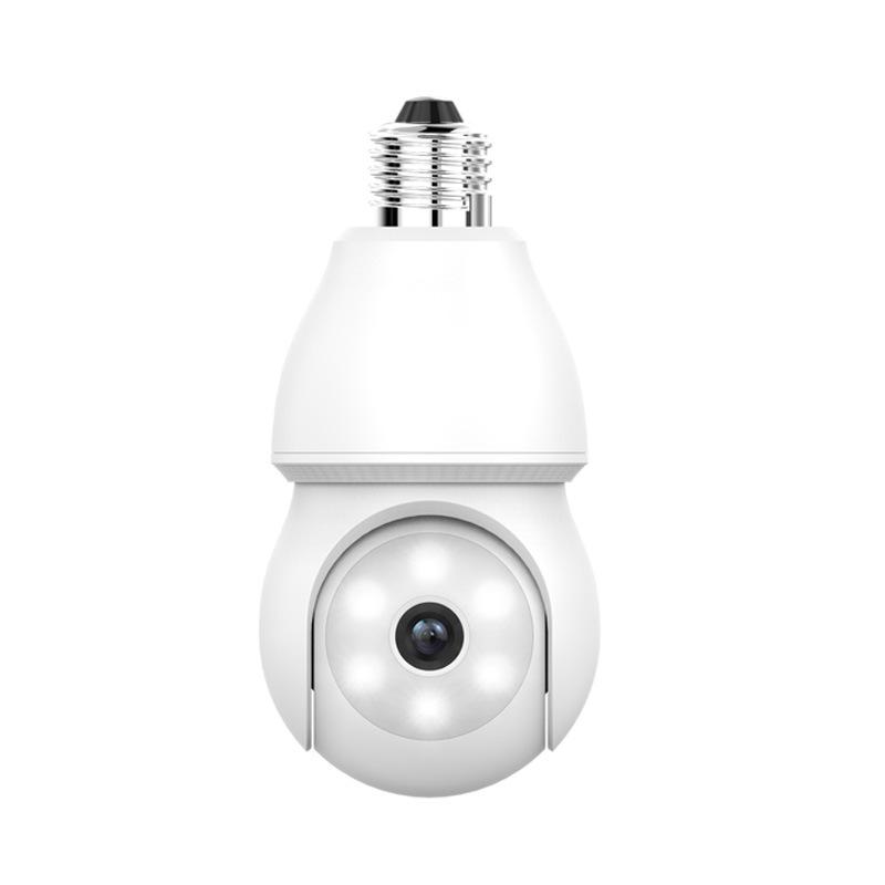 ICSEE Wireless HD Floodlight Camera with E27 Lamp Holder and Mobile Remote Monitoring