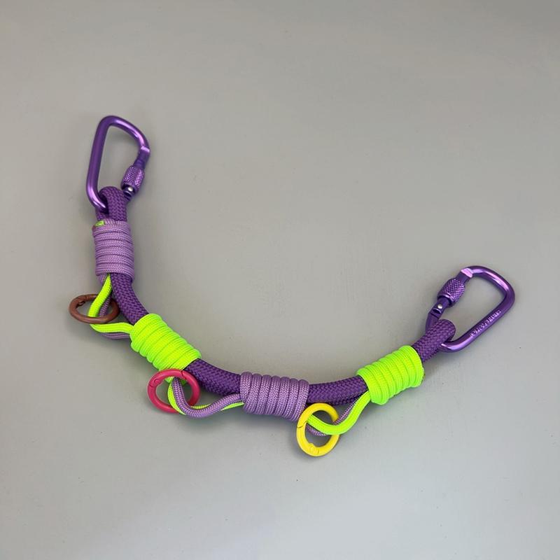 Backpack Hanging Rope Chain Dopamine Color Anti-break Expansion Decor for Hiking Camping Travel School Bag