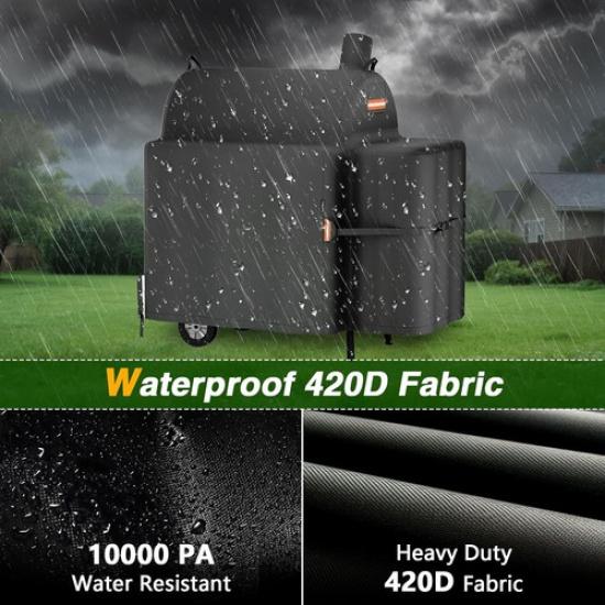 1x Outdoor Grill Cover for Royal Gourmet CC1830V 30in Barrel Charcoal Grill