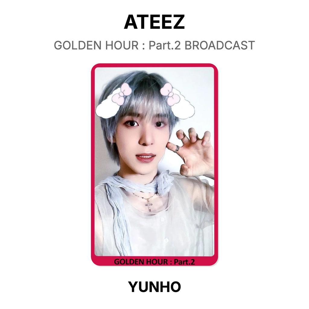 ATEEZ GOLDENE STUNDE : Teil 2 BROADCAST Offizielle Fotokarte