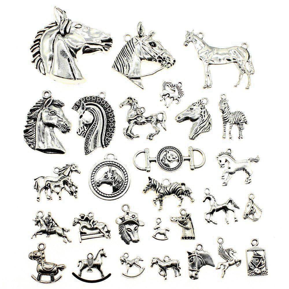 1 Set Mix Plants Charms Animals Pendants For Jewelry Making Findings