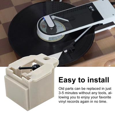 Aiguille de Platine pour Audio-Technica AT3600L Platine Vinyle Aiguille à Pointe Rhomboïdale Pièces de Rechange Accessoires