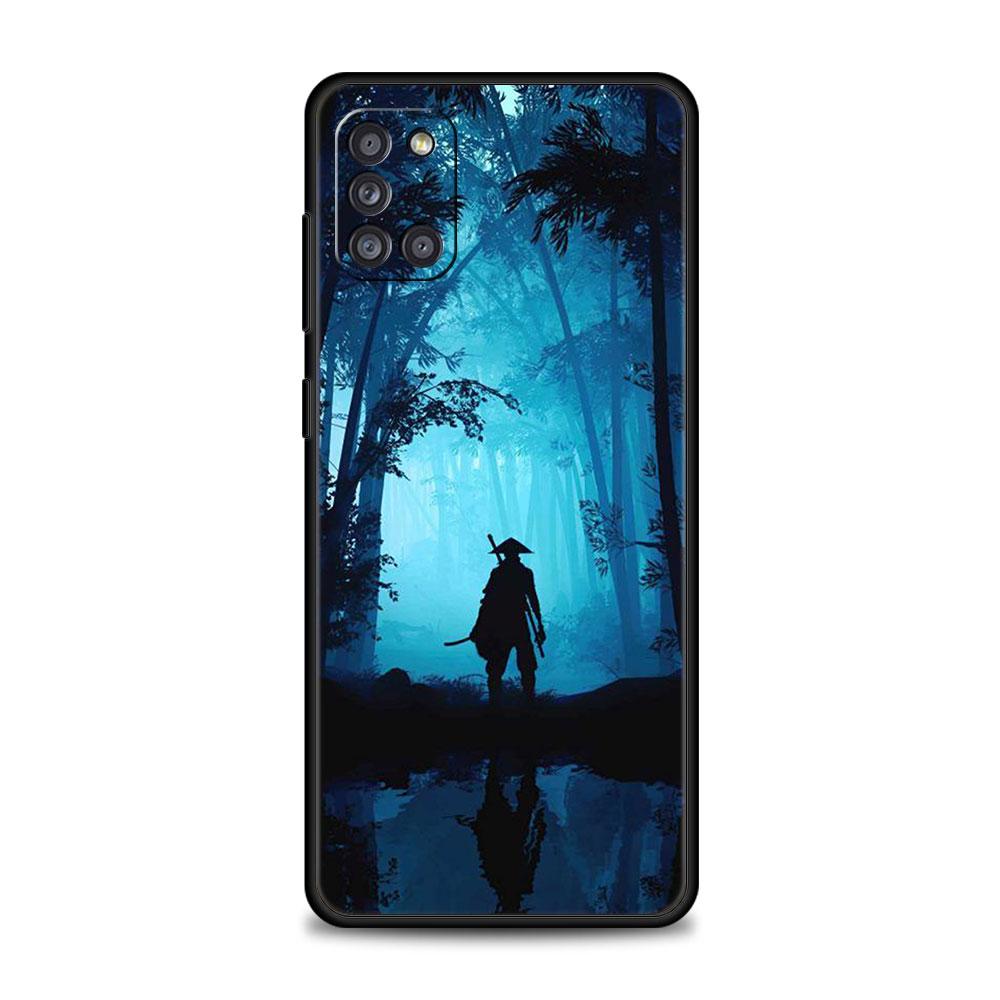 

Чехол для телефона Samsung Galaxy A12 A52 A51 A32 A21s A71 A31 A32 A02s A72 A41 A22, чехол Celular Funda Samurai Japan Ghost Art Samsung A73 5G