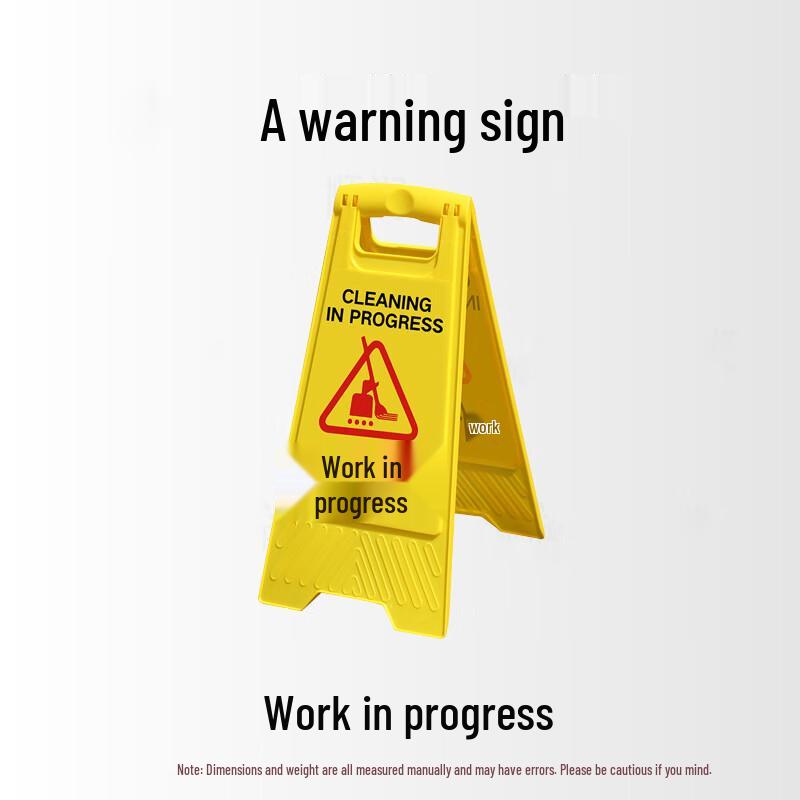 A-Frame  Work in Progress  Warning Sign, 5-Pack