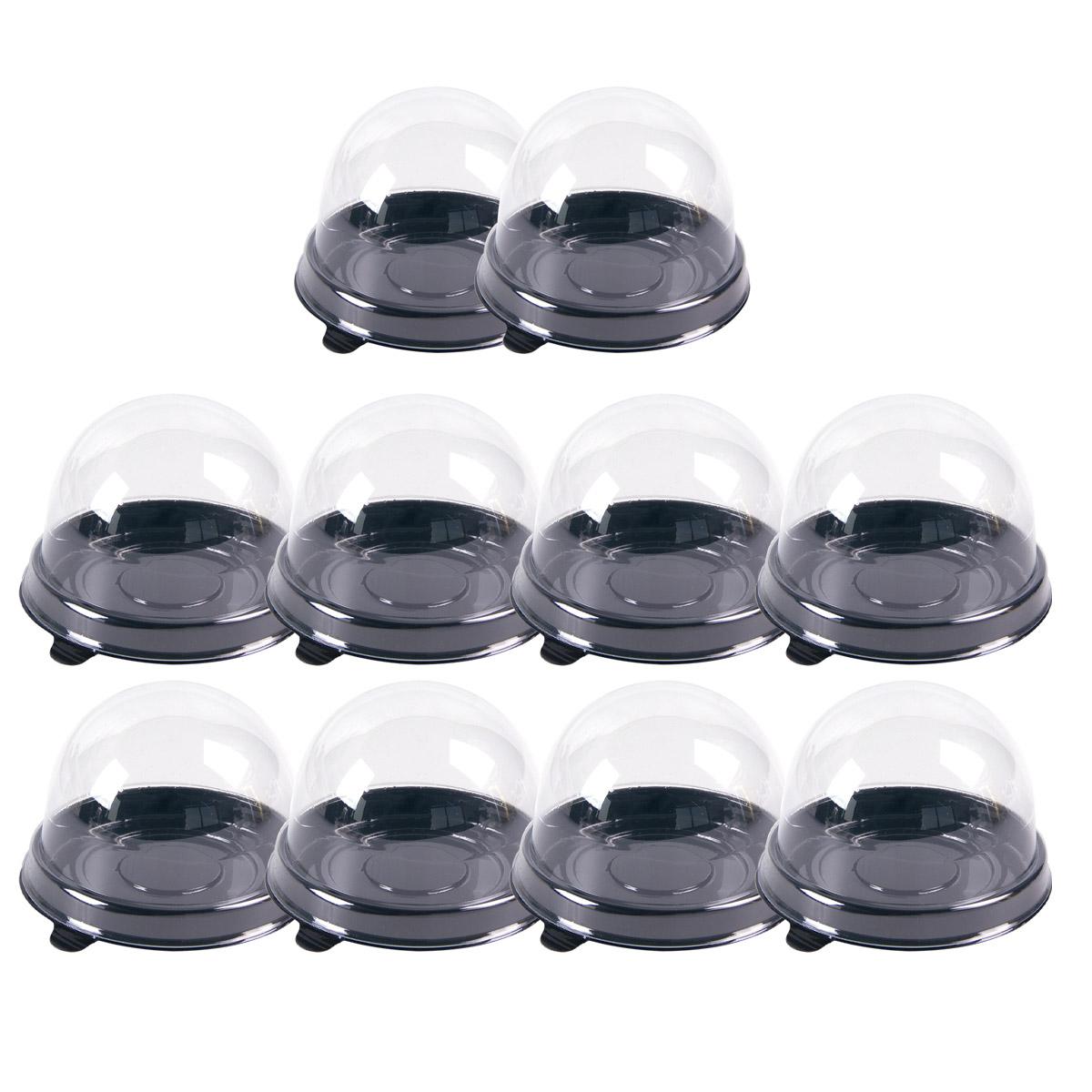 

10/20 шт. Мини-кексы, десерты, коробки, контейнеры, лотки, прозрачные, лунные пряники, выпечка, упаковка, коробки, подарки на свадьбу, рождественскую вечеринку 10pcs&7.5x5cm чёрный