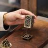 Square Vertical Incense Burner Small Xiangyun Alloy Incense Burner Indoor Aromatherapy Home Incense Burner Ornaments