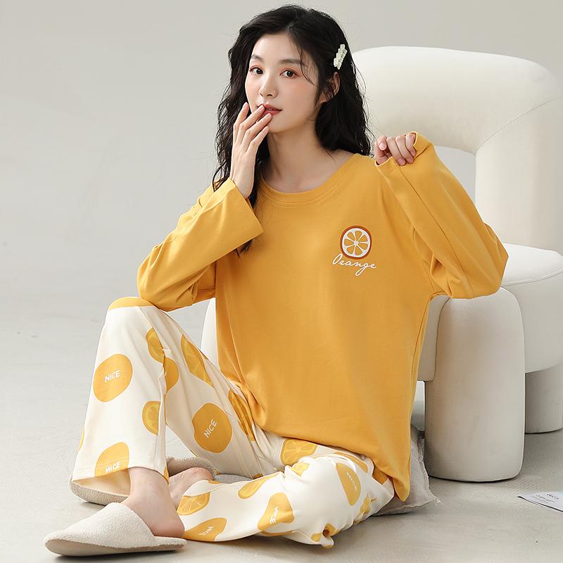 Green Plaid Pajamas Cute Casual Sleepwear Long Sleeves Long Pants Autumn Winter Kawaii Pyjamas Cozy Pijamas Soft Nighty Lady Pjs