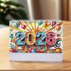 Diamond Painting Monthly Calendar Kit DIY Calendar Desktop Ornament Monthly Flip Tabletop Calendar for Adults Beginners