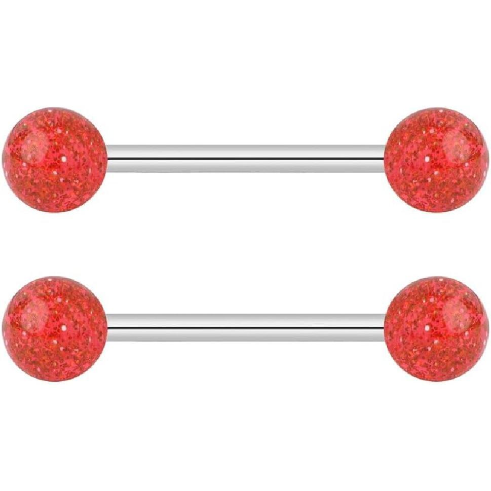 

Украшения для тела Forbidden, костюм со штангой 14 грамм, штанга для сосков, плоскогубцы, 16 мм(5/8 дюйма)Кольцо Super Flash для языка/сосков, костюм для штанги с кольцами, конец 6 мм Red Flash