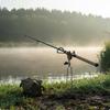 Ground Stake Rod Holder Forked Prong Base Shore Fishing 360Degree Swivel Adjustable