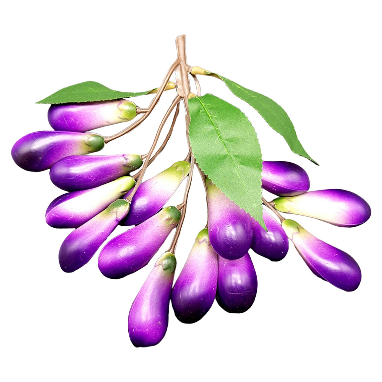 

Имитация овощных шампуров Искусственный овощной перец Реалистичные искусственные украшения из баклажанов и перца для кухни