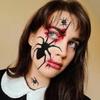 Black Spider Face Gems Tattoos 3D Halloween Face Rhinestone Sticker  Day of The Dead