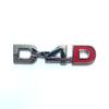 3D Metal D-4D Logo Rear Trunk Badge Emblem Car Sticker Decals for Toyota Land Cruiser Corolla RAV4 Verso Prado Camry Accessories CR5