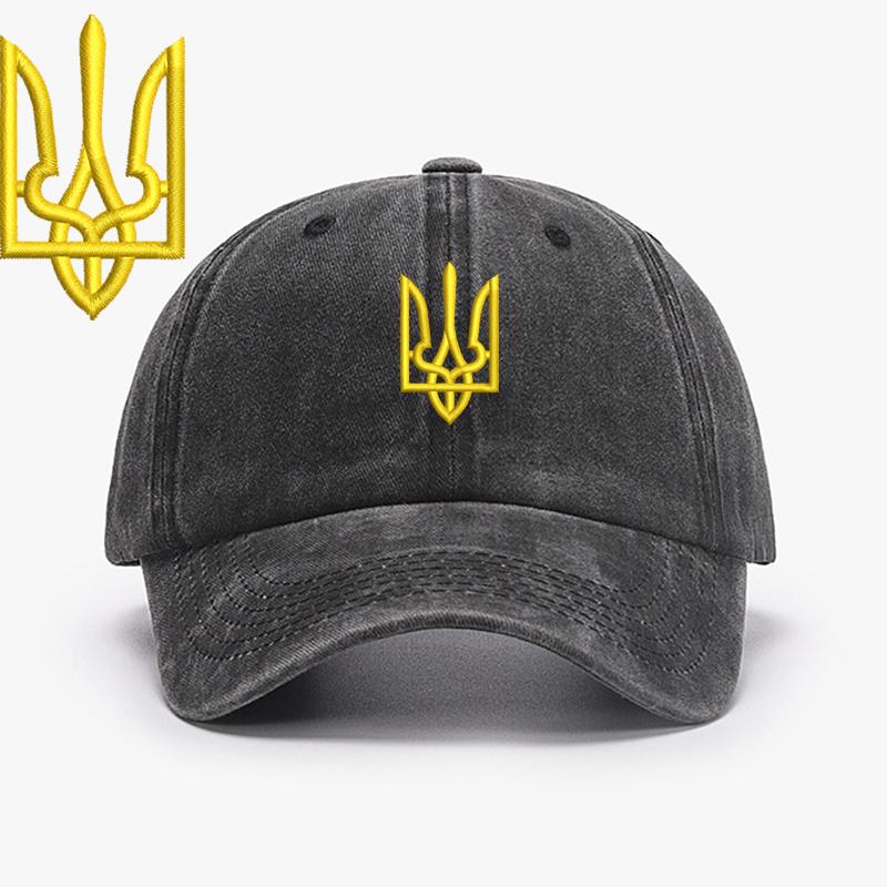 Embroidery Ukraine Trident Symbol Spetsnaz Special Forces Men Baseball Caps Brass Buckle Dad Caps Snapback Adjustable