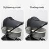 Stroller Sun Shade UV Protection Foldable Wind Dust Cover for Baby Strollers Adjustable Rain Cover for Car Seats Prams
