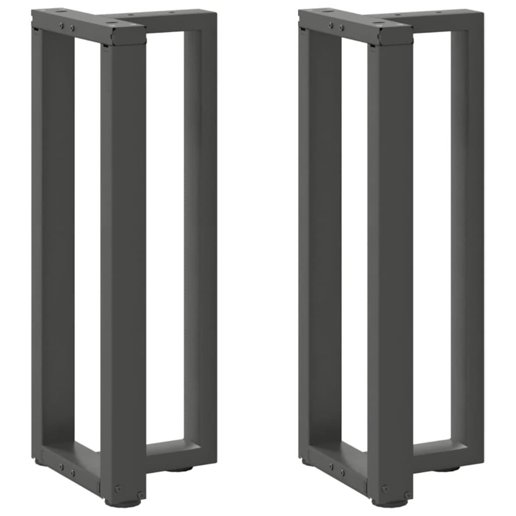 Vidaxl Console Table Legs, 2 Pcs., Anthracite, 25X28X(72-73) Cm