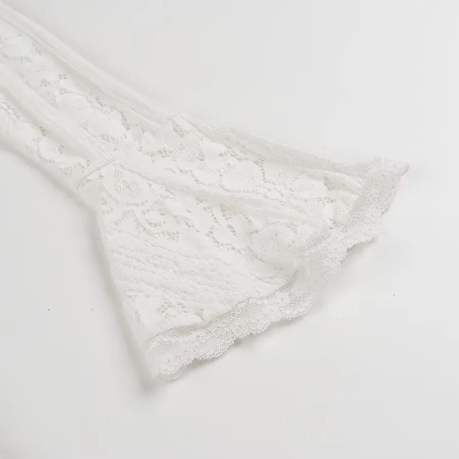 Elegant One-Shoulder Lace Bandeau Dress for Women