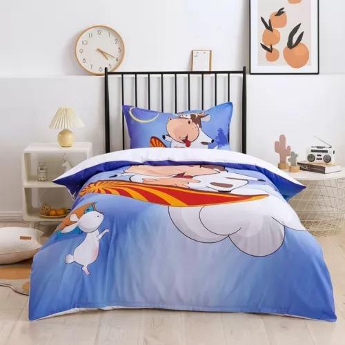 

Dairy Cow Soft Duvet Cover Set Bed Decoration First Choice Gift Suitable for Children Young Boys Young Girls plus Adult Peoples Soft Warm Soft 120*200cm Single