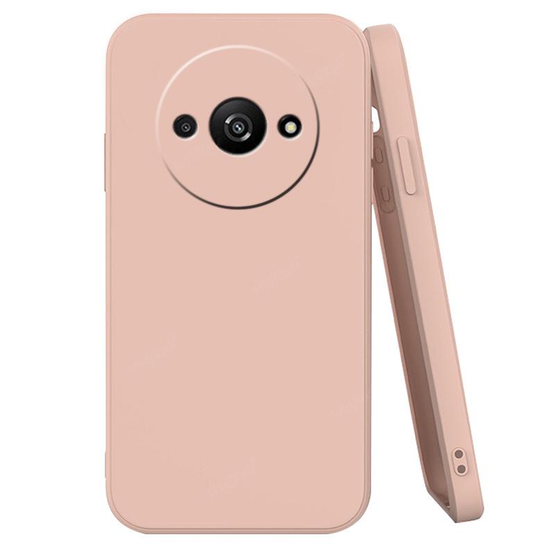 

Для Xiaomi Poco C61 Чехол Крышка Poco C61 Capas Бампер для телефона Задняя Жидкий силикон Ударопрочный ТПУ Мягкий чехол Poco C61 C 61 Fundas For Poco C61 светло-розовый