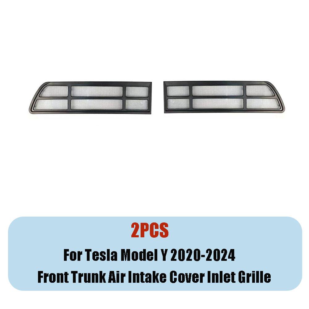 Anti-insect Front Mesh Grille for Tesla Model Y 2024 2023 2022 2020 Car Honeycomb Grid Auto Bumper Air Inlet Cover Accessories Option 1