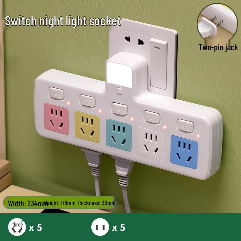 Pure Copper Multi-Function USB Power Strip with Wireless Plug Board