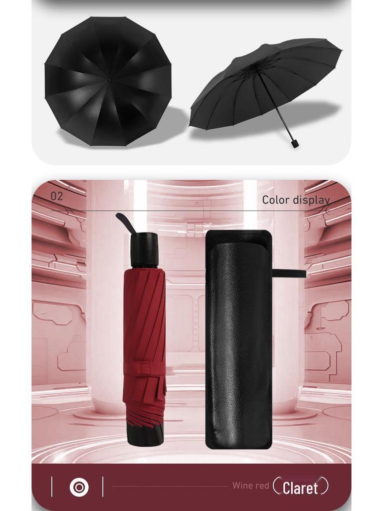 Extra Large Stormproof Folding Umbrella for Men - Reinforced and Extra Thick