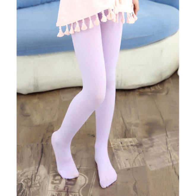 Spring, Autumn, Summer Thin Velvet Girls' Pantyhose Children's School Uniform Socks Big Kids' White Dance Tights Stockings