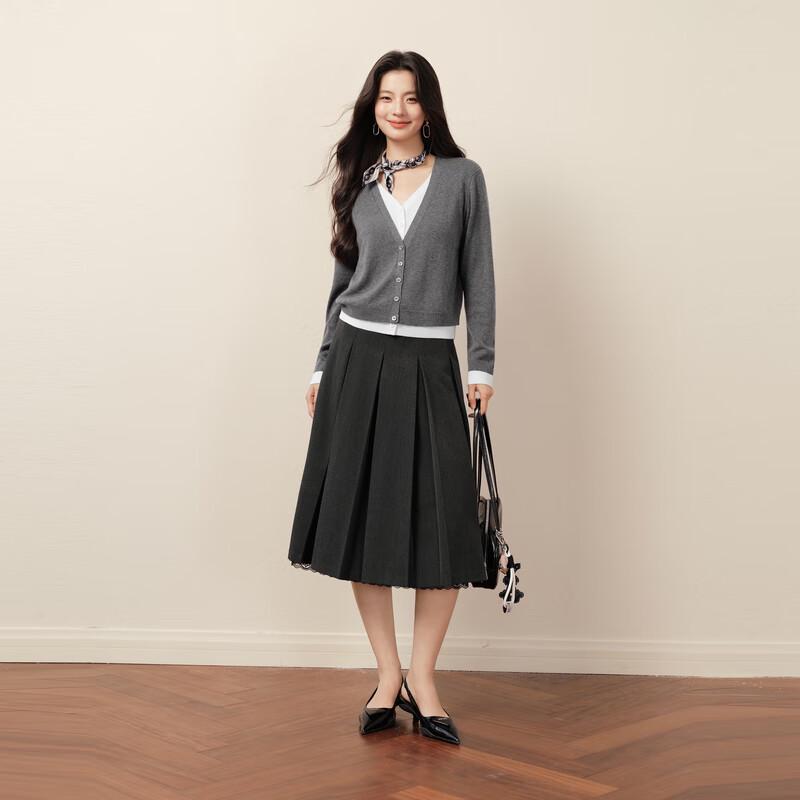 SEIFINI Women's Faux Two-Piece Colorblock Long Sleeve Knit Top