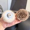 Flower Brooch Pin Imitation Mink Plush Brooch Soft and Comfortable Designs Accessory for Women Various Decoration