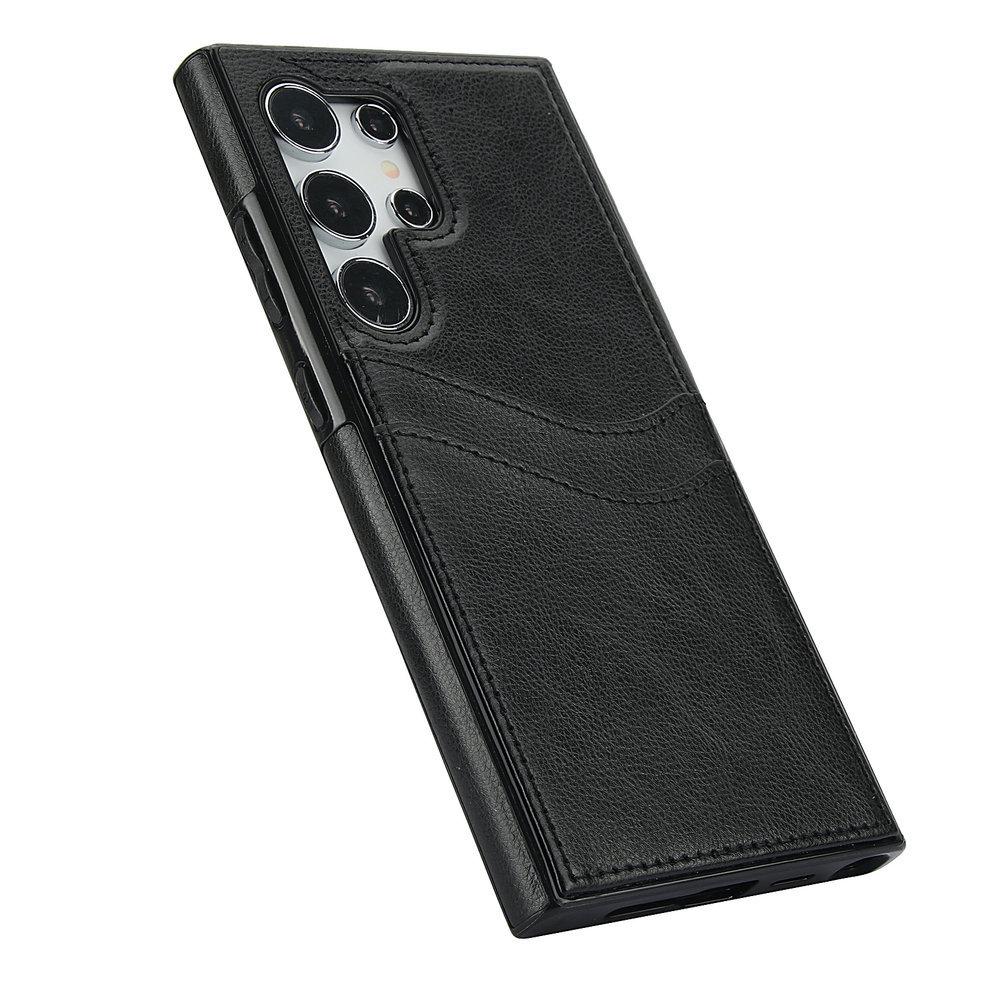 Samsung S25/S24U Leather Card Holder Protective Phone Case - Antidrop Business Design for 23Plus and FE Series