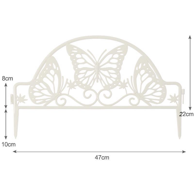 Gard de grădină împletit din plastic verde