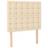 Headboard - Maison Exclusive - Cream - Adjustable Height - Wooden Feet