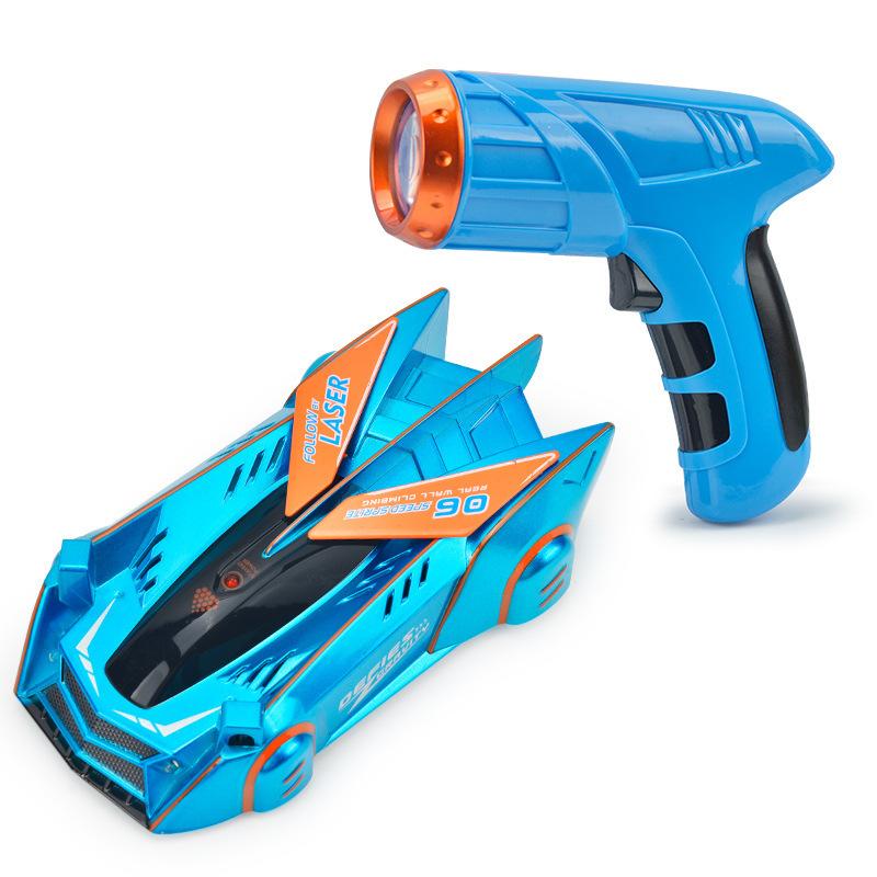 

Rc Infrared Car Laser Tracking Wall Ceiling Climbing Follow Light Drift Toys Car синій