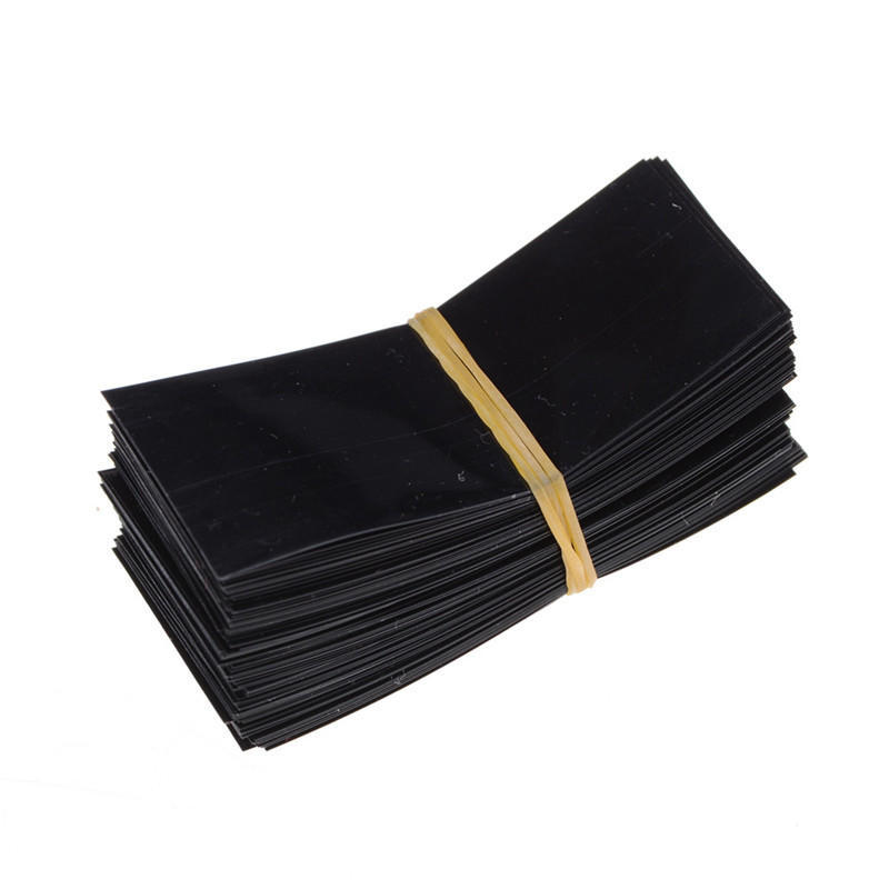 100Pcs 18650 Battery Wrap Pvc Heat Shrink Tubing Pre-Cut Precut