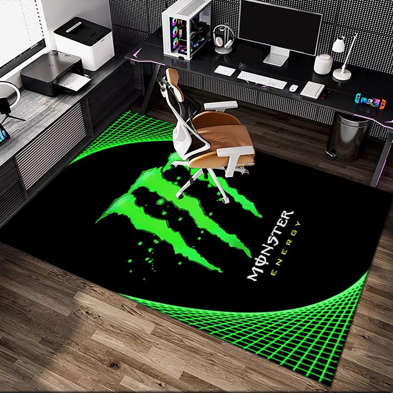 1pc Demon Printed Chair Rug for Home Office Use, Living Room Kitchen Game Room Area Carpet