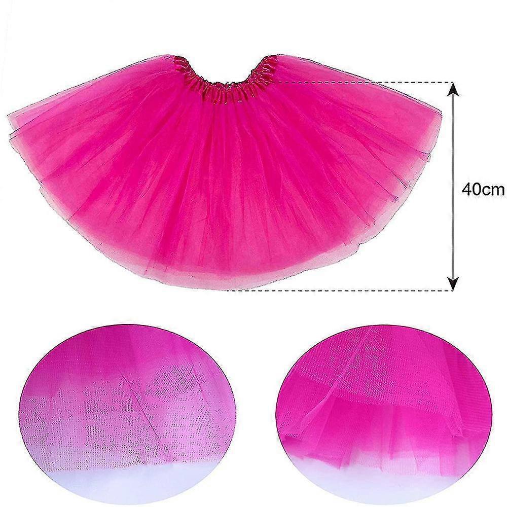 Women's 80s Retro Fancy Cosplay Costume Party Costume Set Tutu Skirt Fishnet Gloves Earrings Kit
