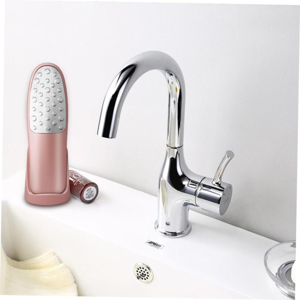 1pc Stainless Steel Foot File Callus Remover Dead Skin Exfoliator Tool for Home Rose Gold and Smooth Soles