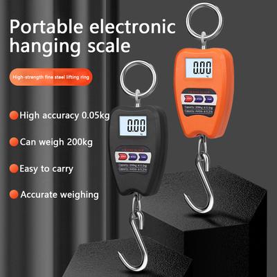 Digital Crane Scale 440lb/200kg Handheld Industrial Electronic Hanging Scale High Precision Weighting Scale Portable Small Hook