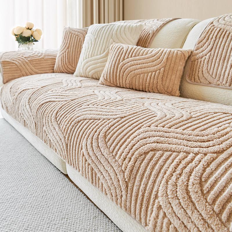2025 Plush Sofa Cushion: Thickened, Non-Slip Autumn/Winter Cover