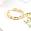 Mode Persönlichkeit Minimalistischer Stil Eingelegter Zirkon 925 Sterling Silber Schmuck Einfaches Design Ins Goldene Sonne Öffnungsringe TYB403
