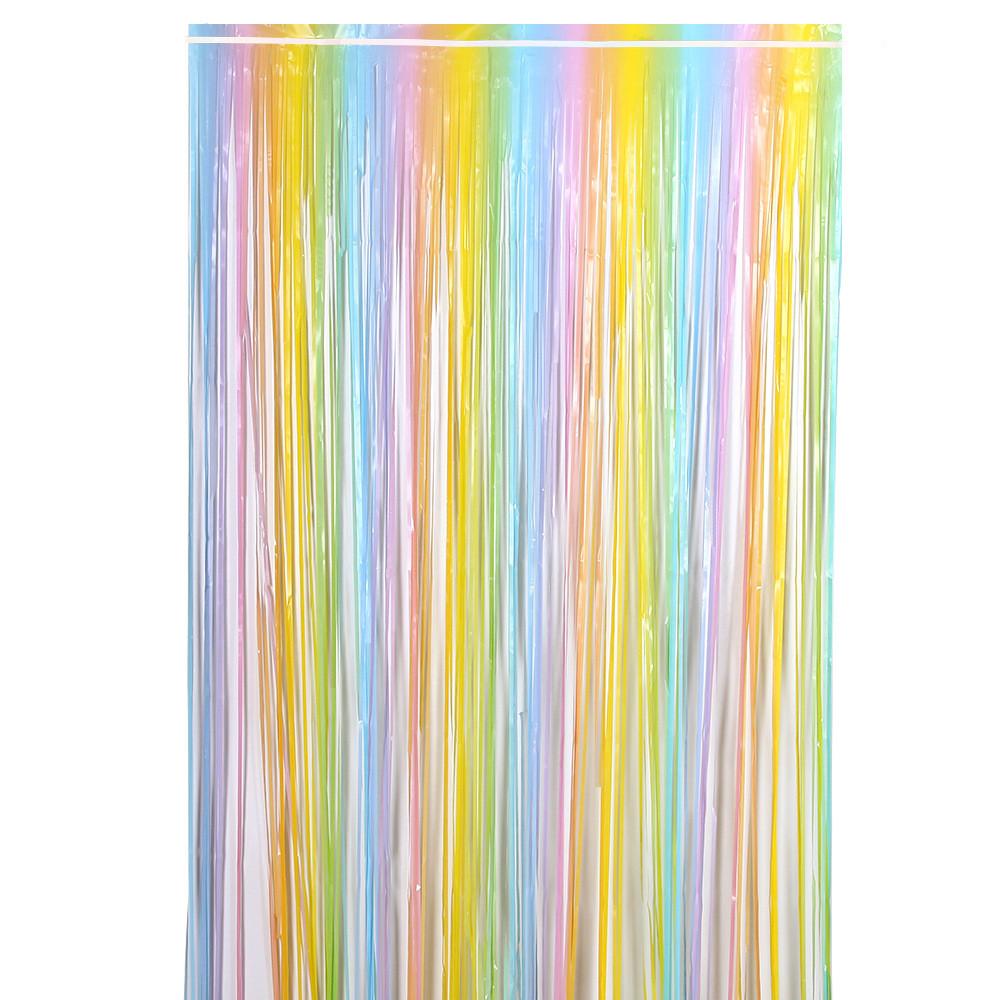 

Праздничный макаронного цвета дождевой занавес для празднования дней рождения и сезонных мероприятий