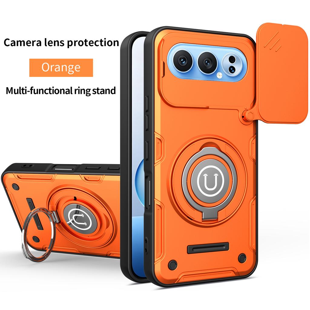 For Honor 500 Case Honor 500 Pro Cover 500 Pro Magnetic Armor Shockproof Ring Holder Case Magsafe Wireless Charge Phone Cover
