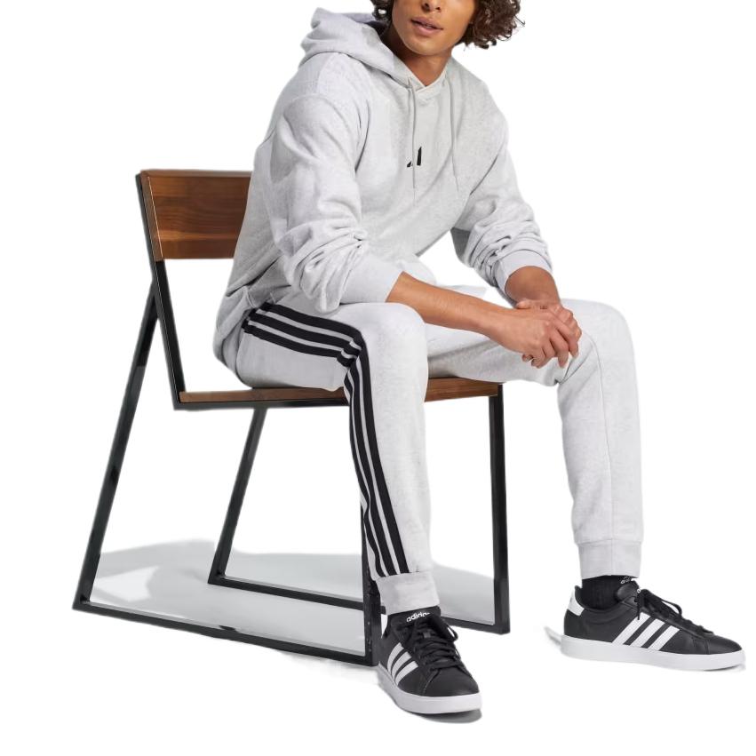 adidas Sportswear Essentials Soft Versatile Comfortable Casual Knit Joggers Men Bottoms Light-Gray JD1858