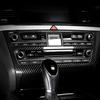 Car Tuning Carbon Fiber ABS Air conditioning Switch Adjustment Frame Cover Trim Accessories For Genesis G80 DH 2015-2020 LHD